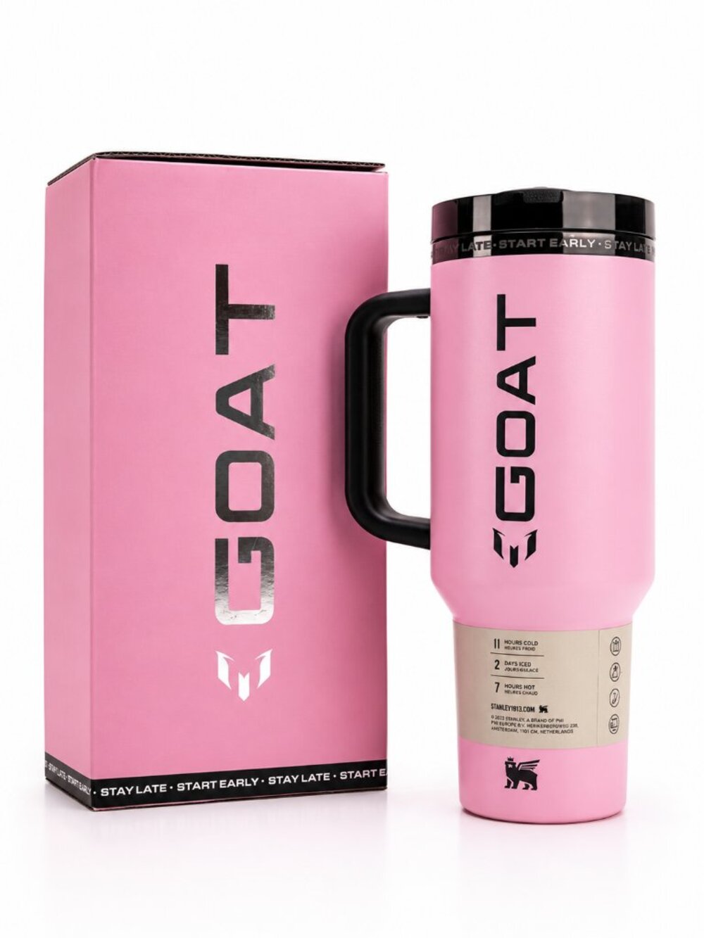 Messi GOAT Pink- Limited Edition - Stanley ProTour Flip Straw Tumbler- 40 OZ